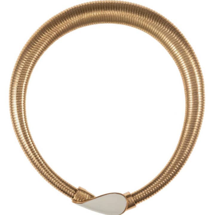 Verita Lane - Wholesale Schakelketting - Vintage metalen slangenketting met emaille korte halsketting schakel & cha2