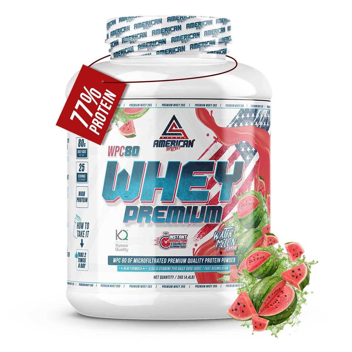 AMERICAN SUPLEMENT S.L. – wholesale Protein/superfood powder – American Supplement | Premium Whey Protein WPC80 2 kg5