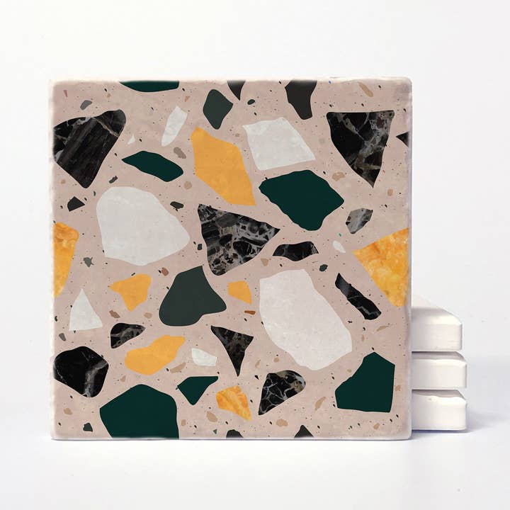Versatile Coasters Canada - Wholesale Coasters - Due Terazzo Coasters0
