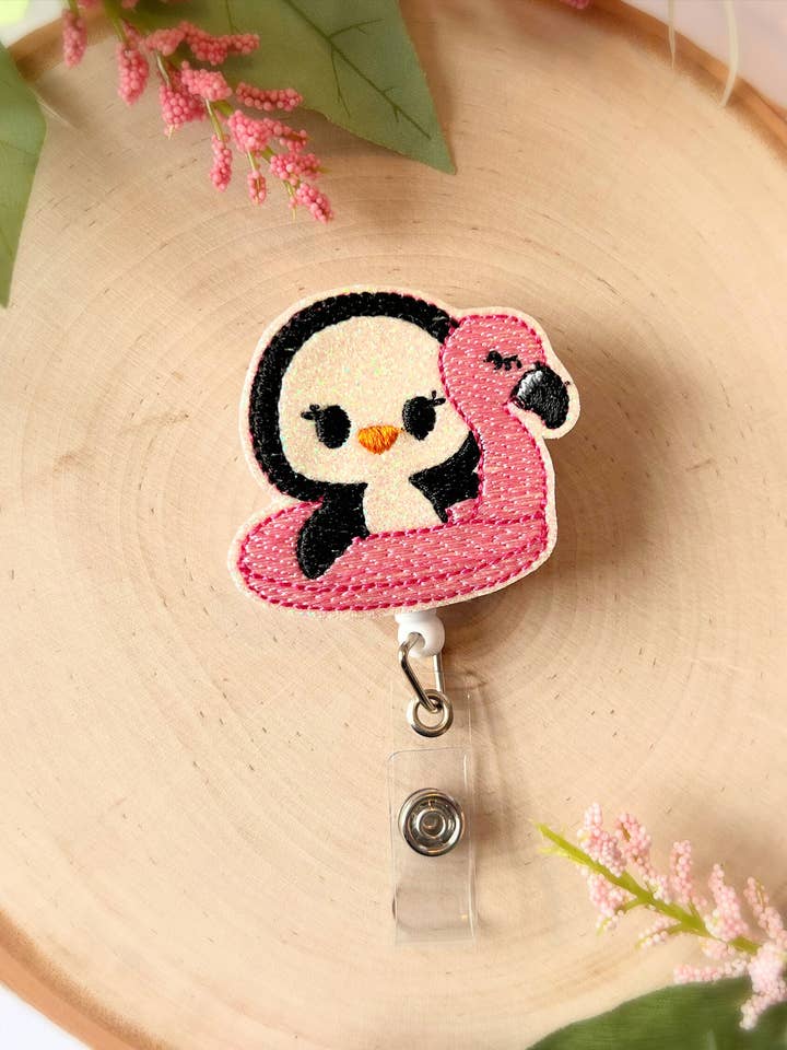 Penguin Velcro Nurse Teacher Pediatric Badge Reel Gift for wholesale by Meeko’s Must Haves