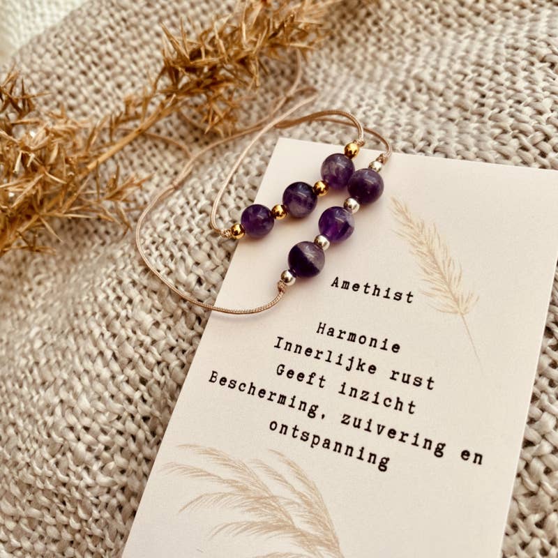 Typisch Shanna - Wholesale Beaded Bracelet - Gemstone Bracelet - Amethyst1