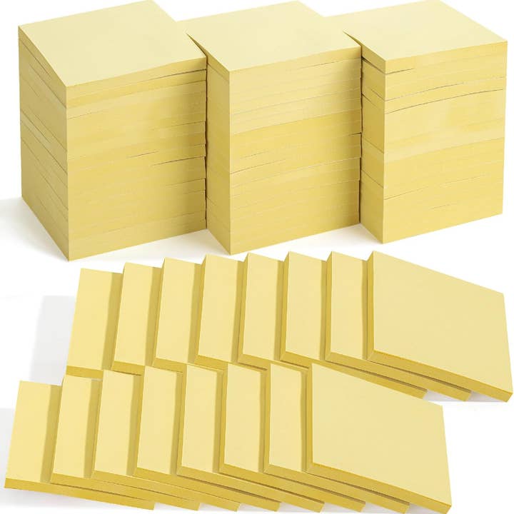 Bulk Yellow Sticky Notes 3x3, 48 Pads, 2880 Notes for wholesale by Mr. Pen