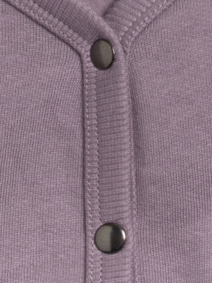 Colored Organics - Wholesale Cardigan - Baby - Blair Fleece Snap Front Cardigan - Fog