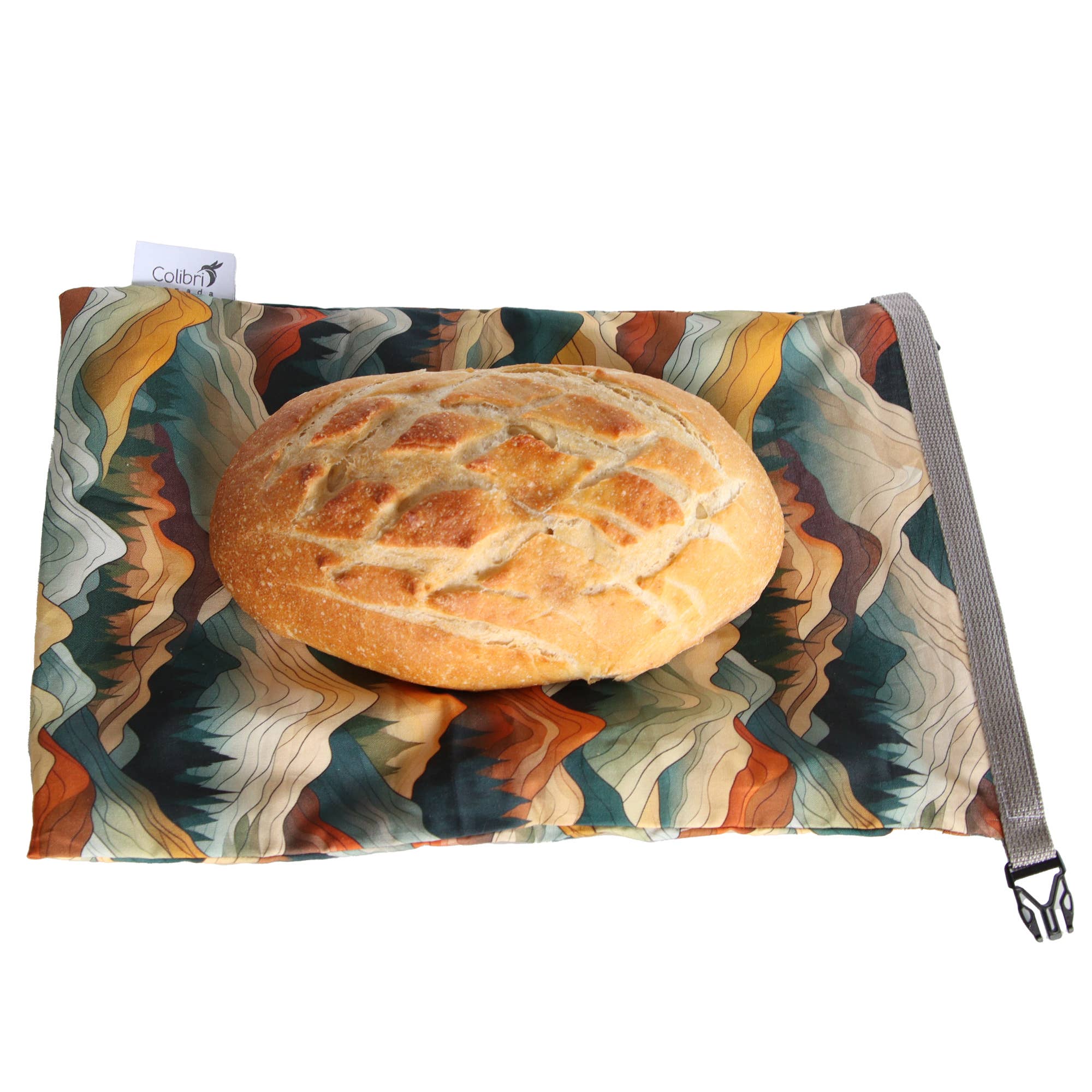 Colibri Canada - Wholesale Food Storage Wrap/Bag - Reusable Bread Bag - Mountains1