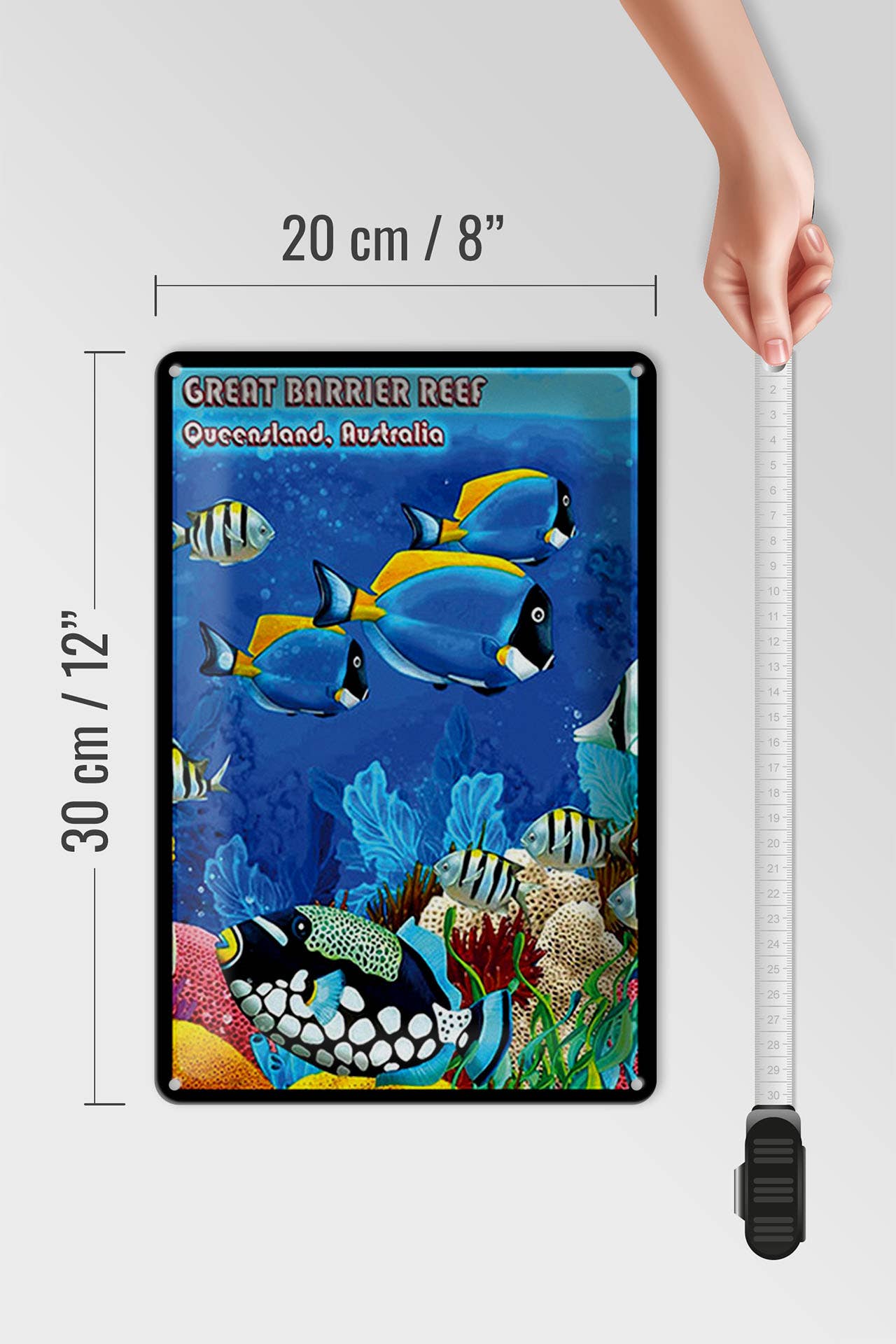 Femer - Wholesale Sign - Tin sign saying 20x30cm Great Barrier Reef Queensland3