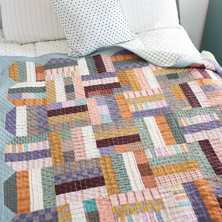 Quilty Love - Wholesale Craft sewing kit - Happy Scallops Printed PAPER pattern3