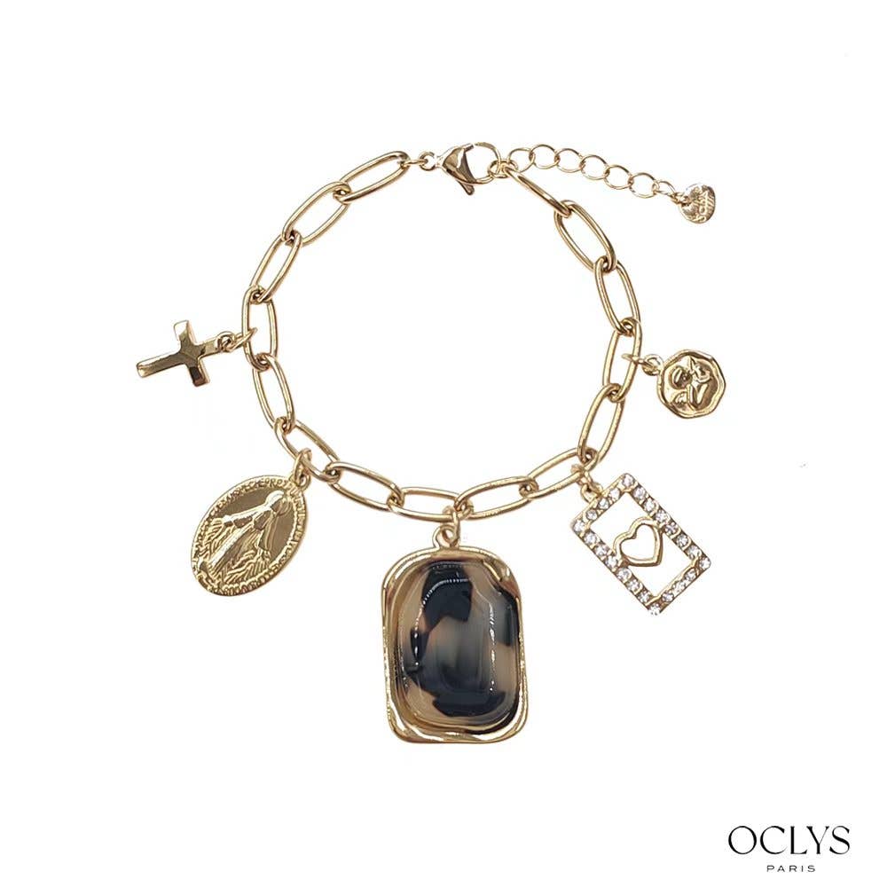 Oclys - Wholesale Charm/Dangle Bracelet - Ani stainless steel charm chain bracelet1