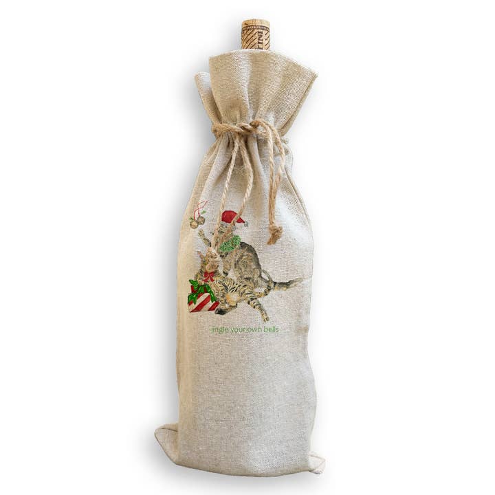 French Graffiti - Venta al por mayor Paños de cocina - Gatos Jingle Bells3