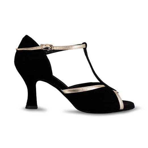 Sandália T preta por atacado de Dbs dancing shoes