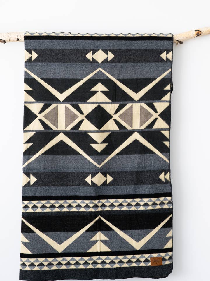 Acumen Throw - Smoke and Mirrors for wholesale by Heartprint Threads