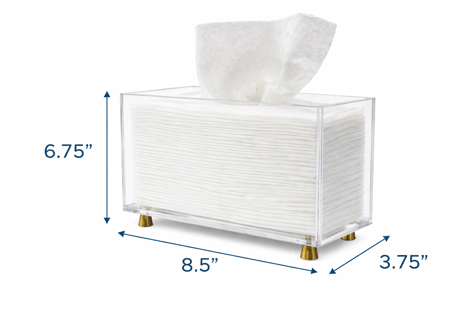 Krifts Products - Wholesale Paper Towel Holder - Acrylic Paper Towel Holder & Dispenser for Kleenex-Style3