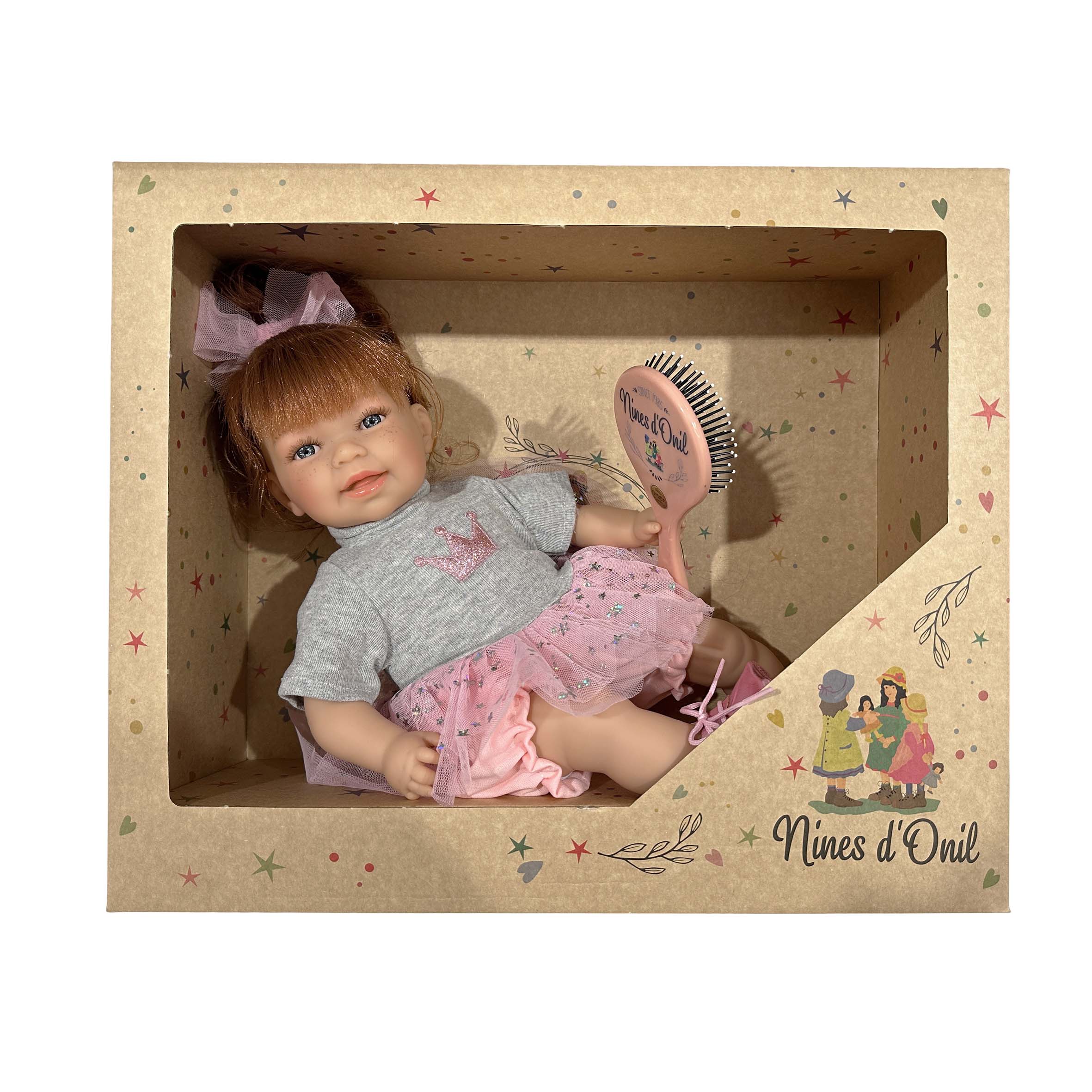 Nines Artesanals d'Onil Dolls - Wholesale Doll - Kids - LITTLE SUSI GLITTER REDHAIR DOLL2