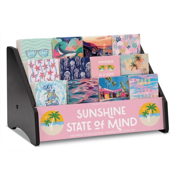 Solskenssinne Förfylld Enkelskyltställ för wholesale av CounterArt/Highland Home/Thirstystone