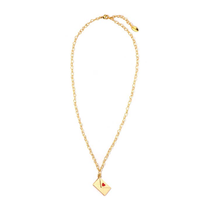 #LoveLetter Halskette - 48 cm Kette - 18 Karat Vergoldung für den Großhandel von Dropps By Szhirley