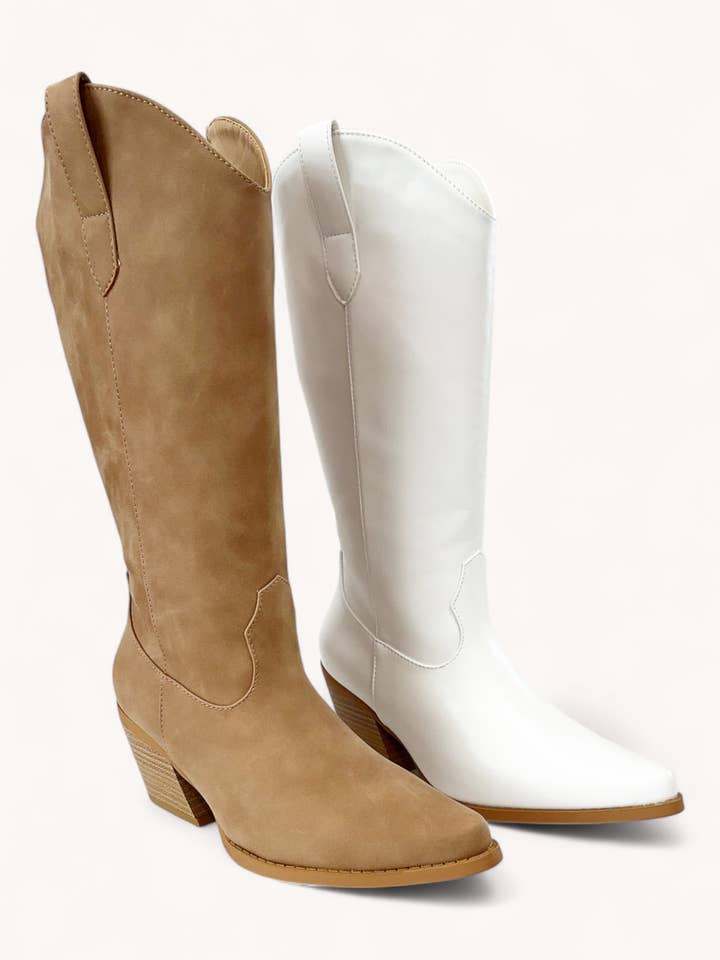 CCOCCI - Wholesale Cowboy Boots - Women's - CREEK-16 MINIMAL DESIGN WESTERN COWBOY BOOTS2