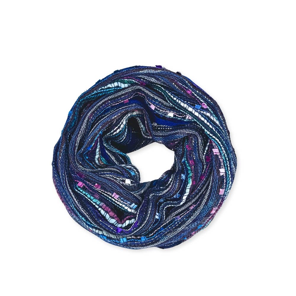 Humble Hilo – wholesale Scarf – Women's – Humble Hilo Multicolored Thread Artisan Scarf101