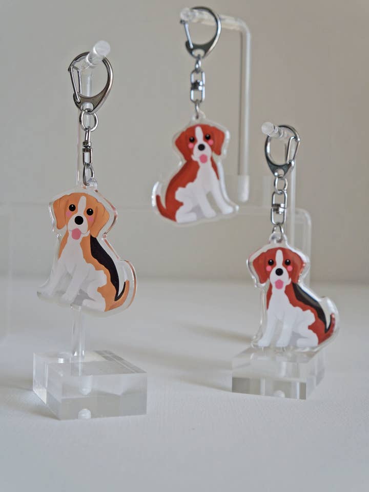Beagle Epoxy Sleutelhanger voor wholesale door kiwi & WILLOW