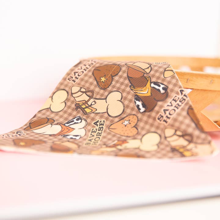 Bandana per cani Cowboy Peen per la vendita all'ingrosso da parte di Darling Doe Designs