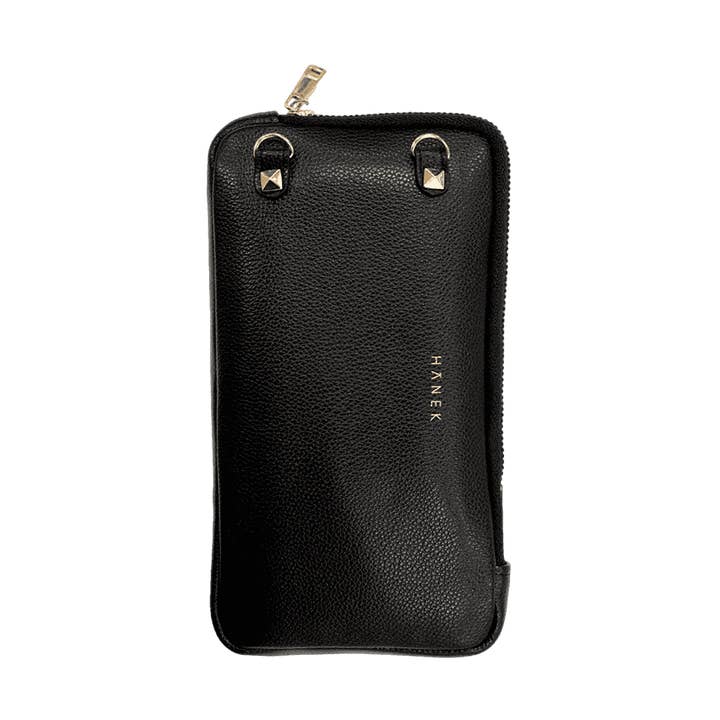 Black Leather Pouch for wholesale by HANEK