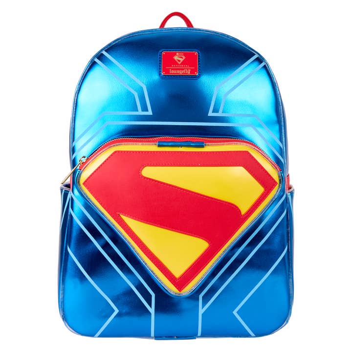 Superman Light Up Glow Full-Size Backpack for wholesale by The Bag Hookup
