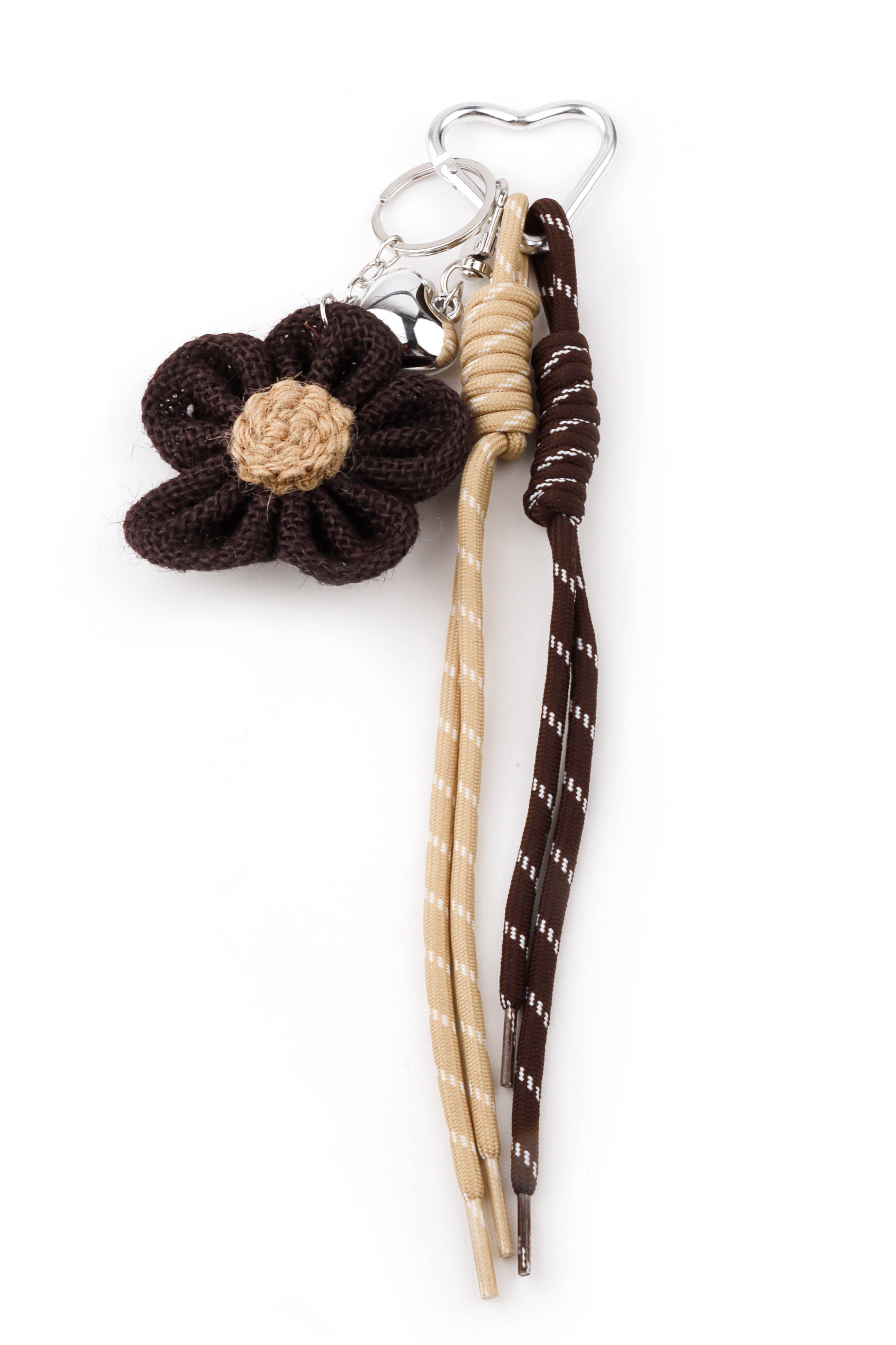 Domoflor s.l - Wholesale Keychain - Women's - Linen Flower Keychain with Ribbons5