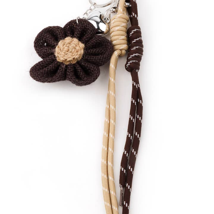 Domoflor s.l - Wholesale Keychain - Women's - Linen Flower Keychain with Ribbons5