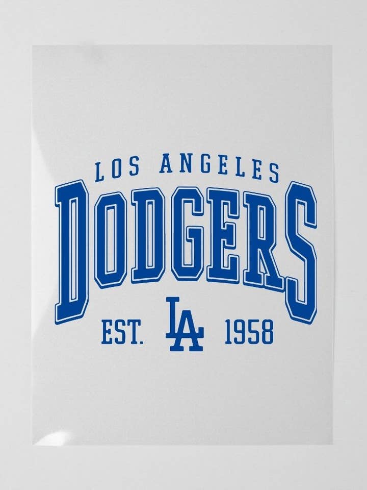 T-Shirt DTF Heat Transfer | Game Day Dodgers for wholesale by Amerikan Basics