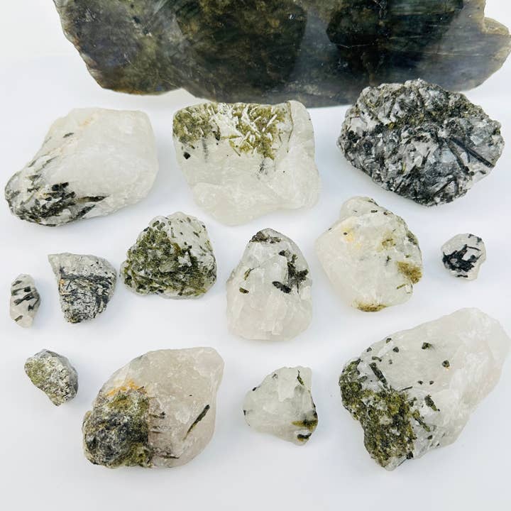 Rock Paradise - Wholesale Spiritual Stone/Crystal - Green Tourmaline Rough Crystal on Matrix