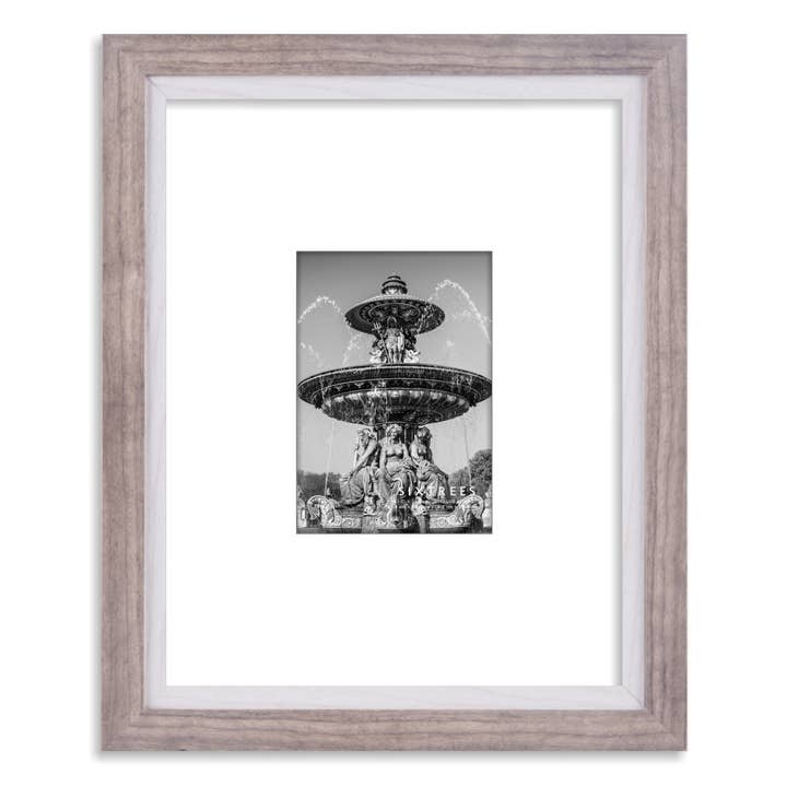 Sixtrees - Wholesale Picture Frame - Shelby Matted Dual Colored Collection - 11X14, 16X203