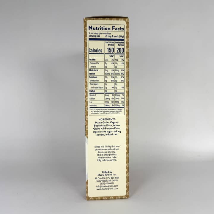 Maine Grains - Wholesale Pancake Mix - Buckwheat Pancake Mix - Case of 6