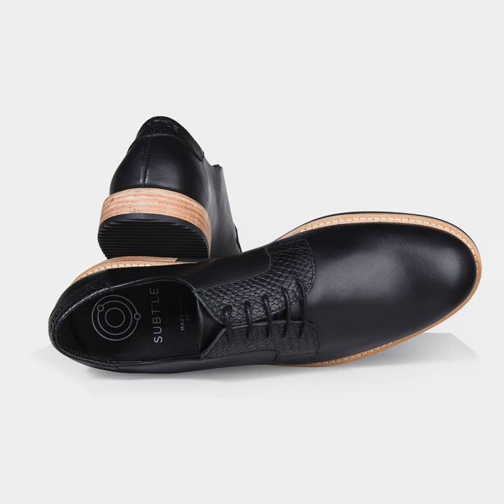Alpha Low Brogues - Black for wholesale by subtle