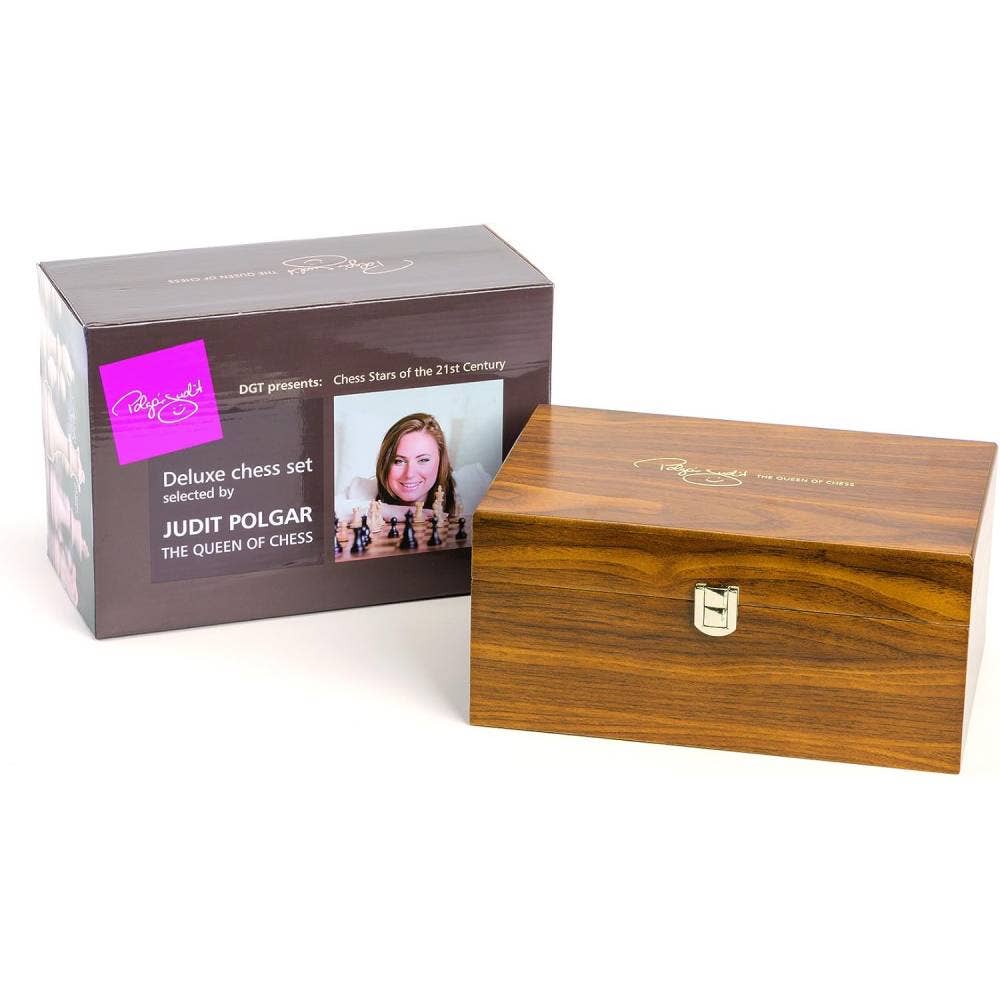Cardshouse - Wholesale Board Game - Judit Polgar Deluxe Wooden Chess Pieces in Box Set DGT0