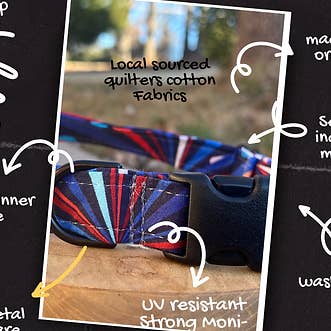 Little Barks Boutique - Wholesale Pet Collar - Cat - Cotton Cat Collar - Gold Hearts3