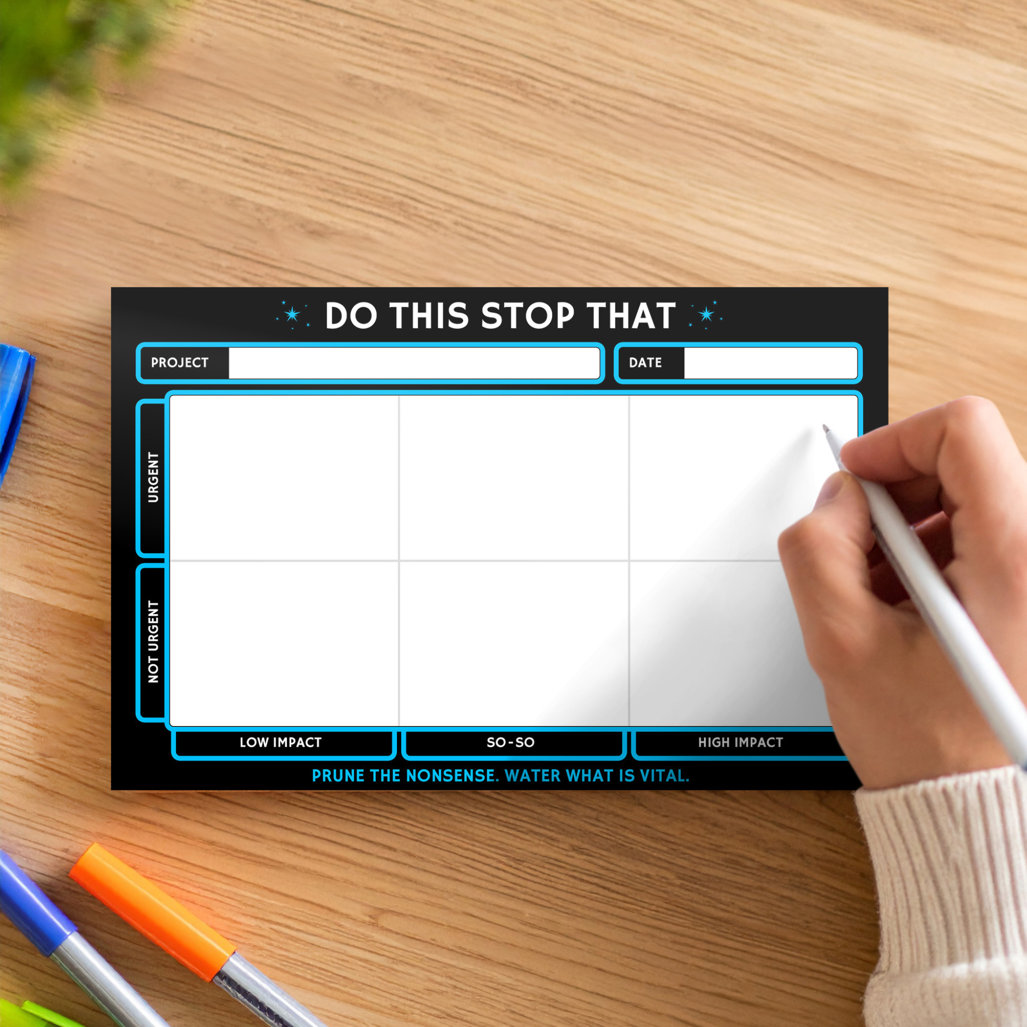 Rage Create - Wholesale Notepad - Do This Stop That | Priority Matrix Notepad3