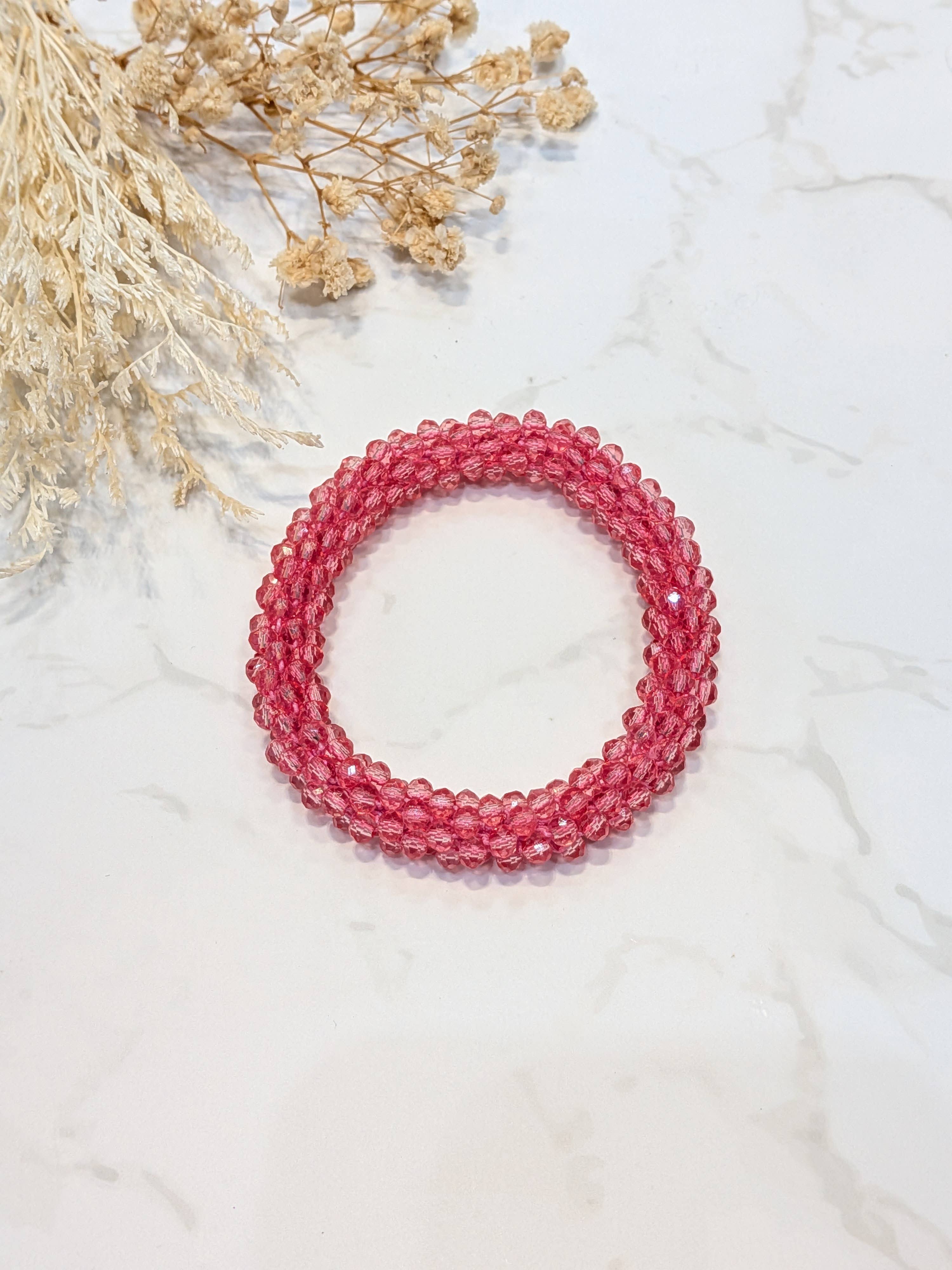 LOLO & YAYA - Wholesale Link & Chain Bracelet - Red-tone crystal effect bracelet26