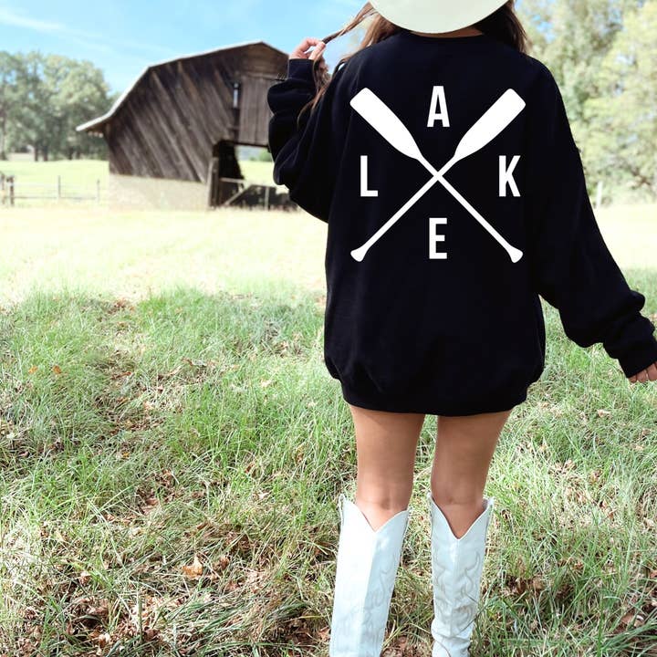 (Shirt not included) L A K E - White Screen print Transfer for wholesale by TEELUX