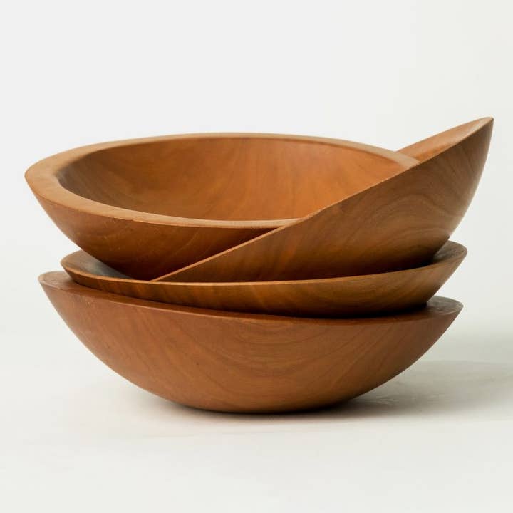 Petermans Boards and Bowls Inc. - Wholesale Serve Bowl - 10" CHERRY ROUND BOWL