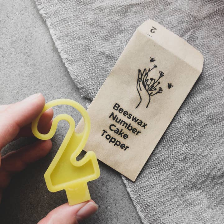 korys – wholesale Cake/cupcake topper – Beeswax Number Cake Topper (full set 0-9)0