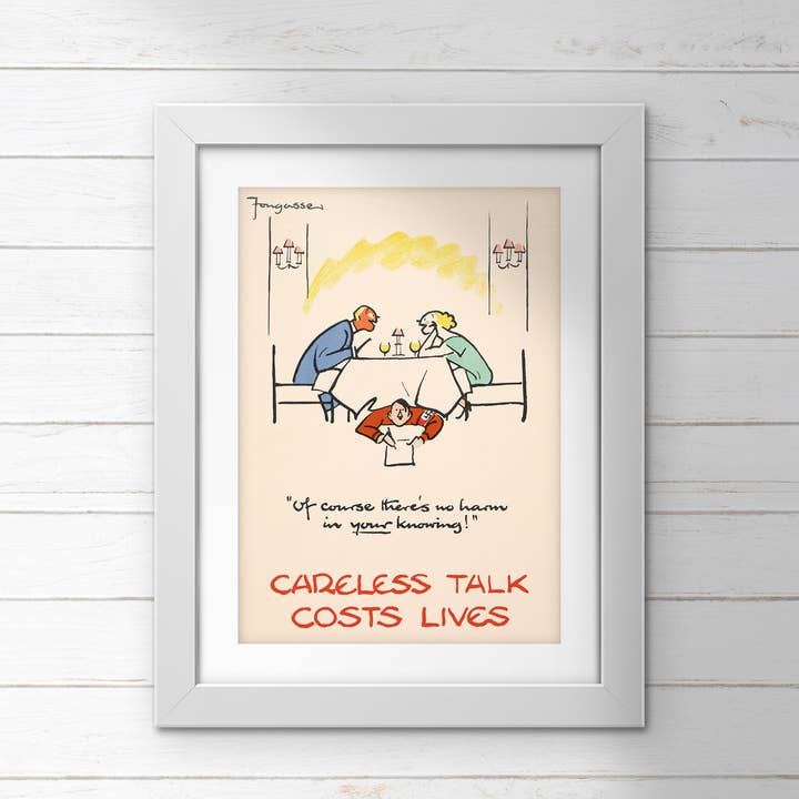 PLAKAT (Pakke med 10): "Selvfølgelig er der ingen skade i din viden!“ ML0029 for engroshandel hos Memory Lane