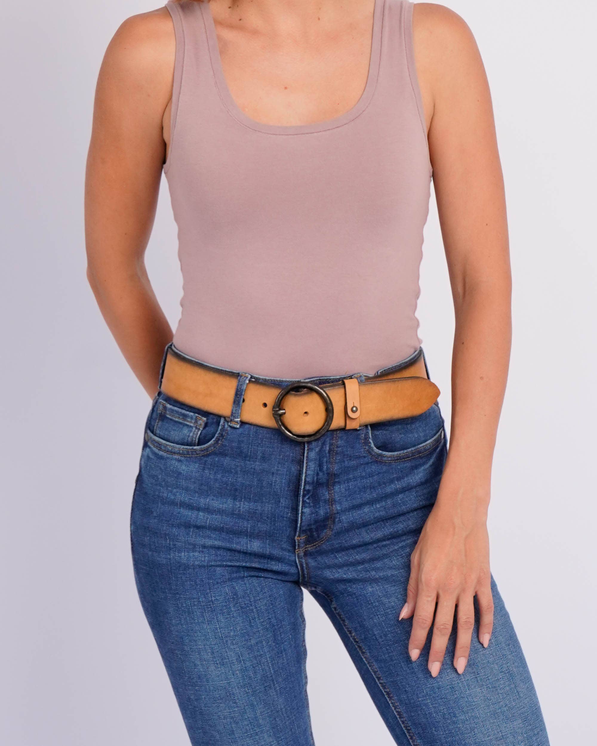 Amsterdam Heritage Leather Belts, Bags, Jackets & Apparel - Wholesale Belt - Women's - Pip | Vintage Full-Grain Leather Belt for Women40