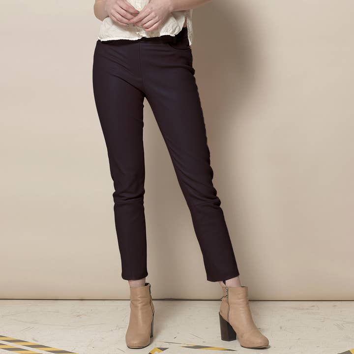 Pantalones de piel clásicos hechos a medida de Lou para venta al por mayor de AYASSE