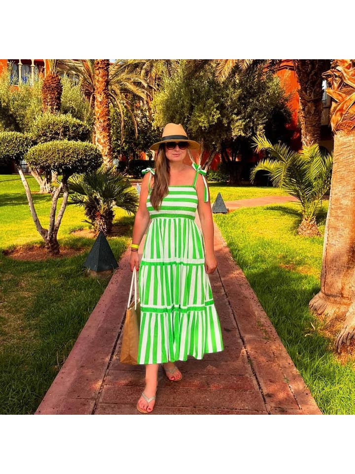 Rosehip Design - Wholesale Dress - Women's - Tropez Sundress - Verde3