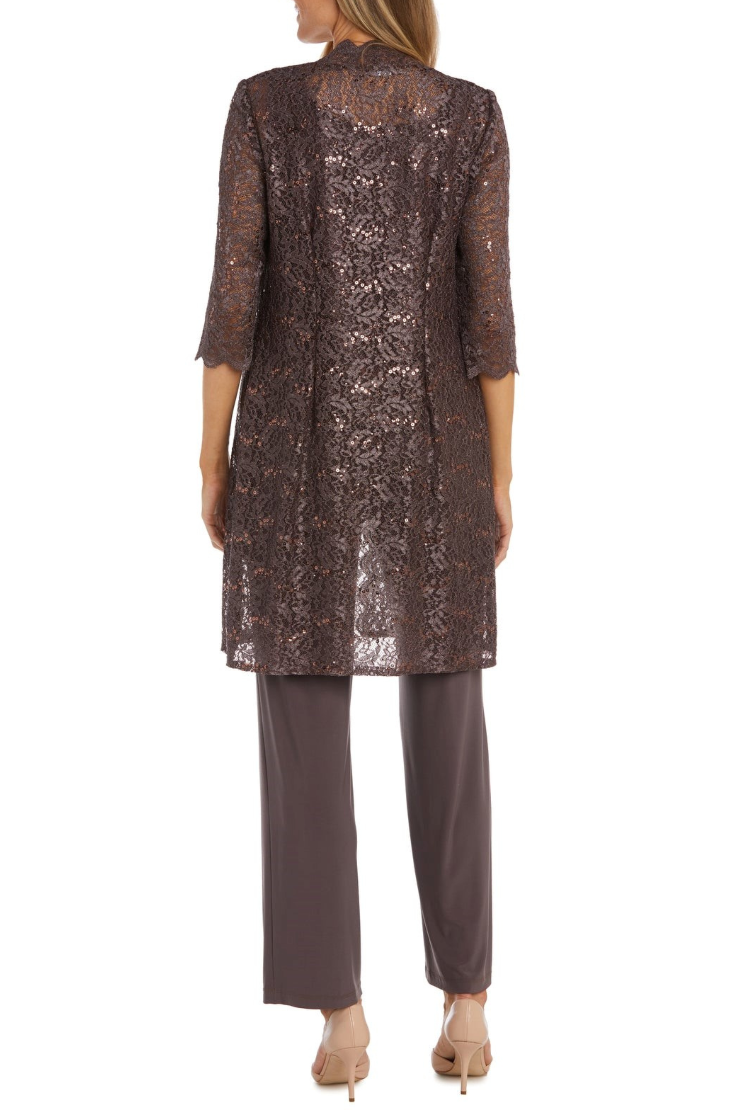 New Yorker's Apparel - Wholesale Top & Pant Set (NOT Loungewear) - Women's - RM Richards Lace 3/4 Sleeve 3-Piece Pants Set13