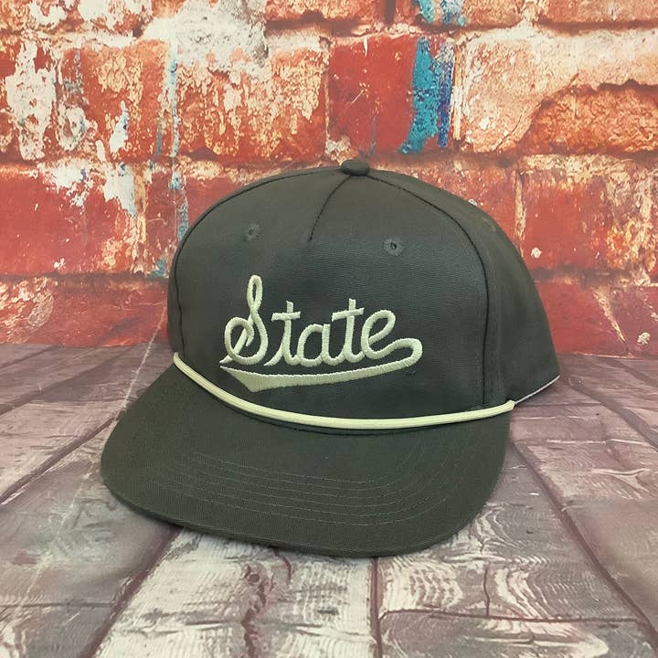 Speckle Bellies Clothing Company - Wholesale Baseball Cap - Unisex - State Script Rope Cap