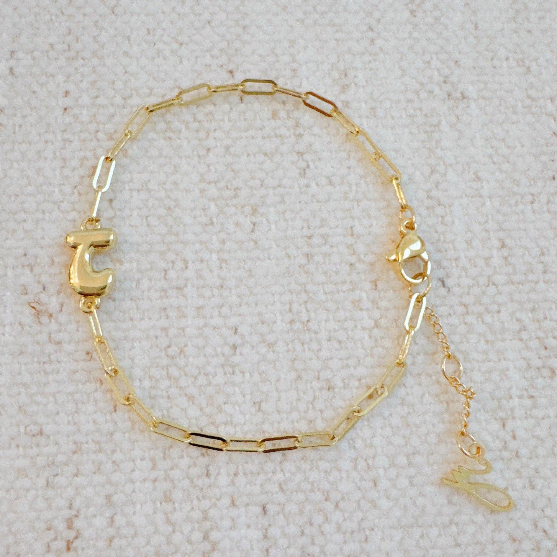 Ellison+Young - Wholesale Link & Chain Bracelet - Mini Balloon Initial Bracelet24