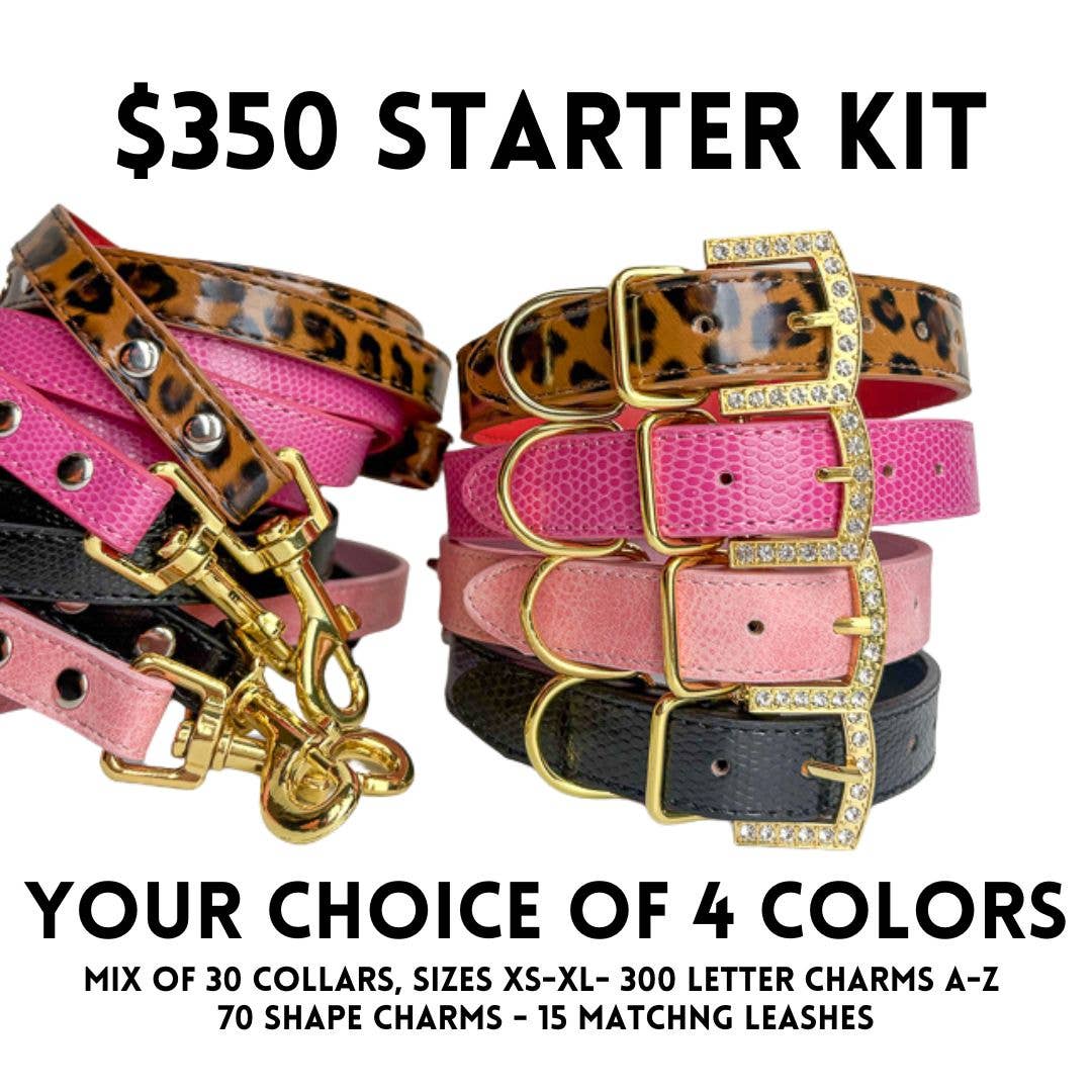 House of FurBaby - Wholesale Pet Collar - Cat/Dog - DIY Pet Collar Bar Starter Pack - Gold - 280 Pieces21