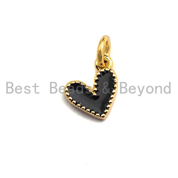BestBeads&Beyond - Wholesale Individual Charm/Pendant - Cute Enamel heart charm ,SKU#Z4102