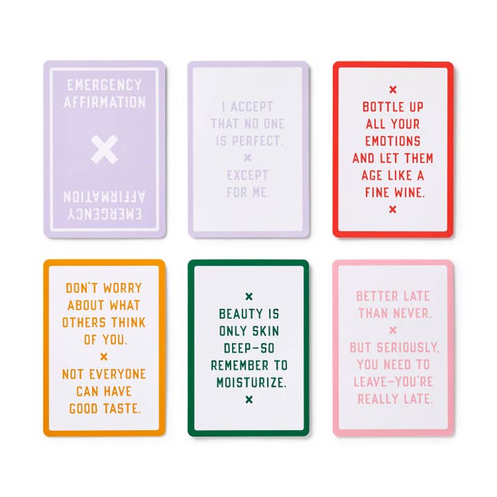 Chronicle Books - Wholesale Tarot Cards - Brass Monkey Emergency Affirmations Exceptionally Stupid Days Card Deck