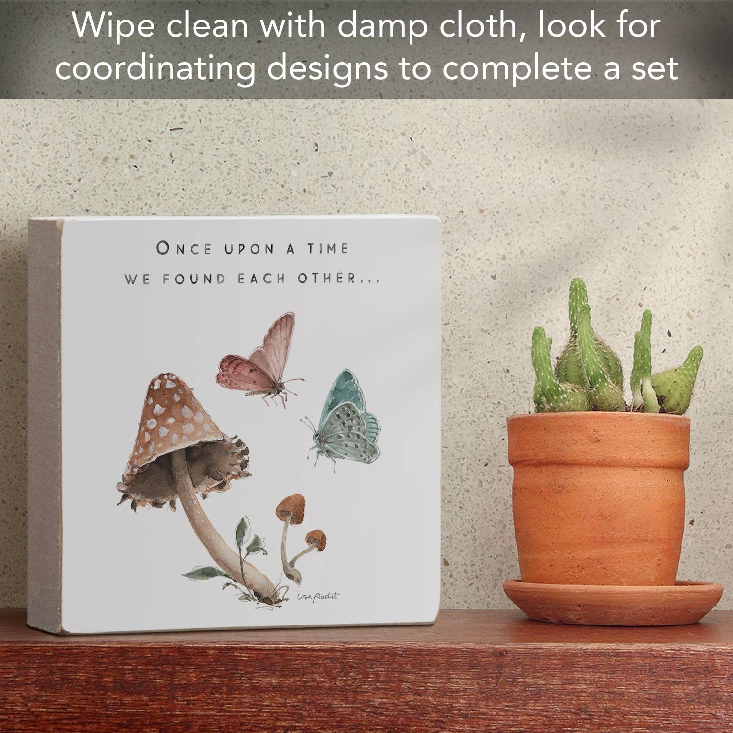 Conimar Promotions - Wholesale Sign - "Once Upon A Time" Solid Wood Block Sign 3.75" 6