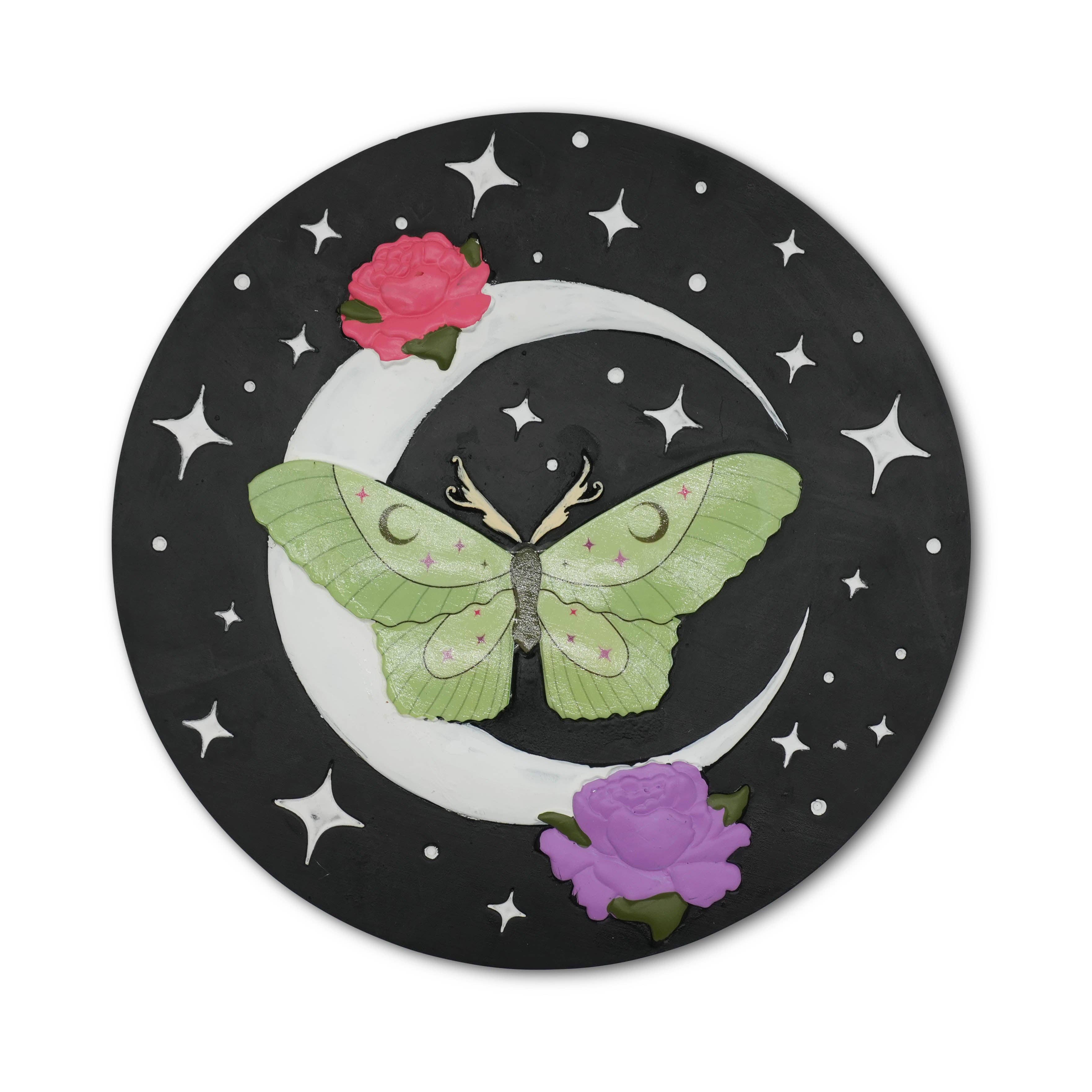 Happy Cow Lawn Decor - Wholesale Stepping Stone - “Lunar Moth” Garden Stepping Stone2
